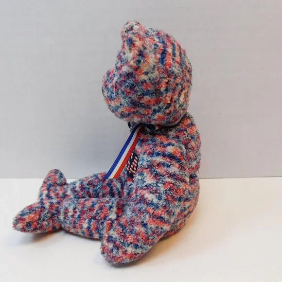 Ty U.S.A. Bear 8" Plush 2000 Stuffed Animal - Picture 4 of 7